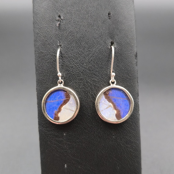 Sterling Silver Unique Pattern Half Hoop Earrings… - image 1