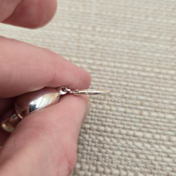 Sterling Silver Bright Simple Drop Dangle Earring… - image 4