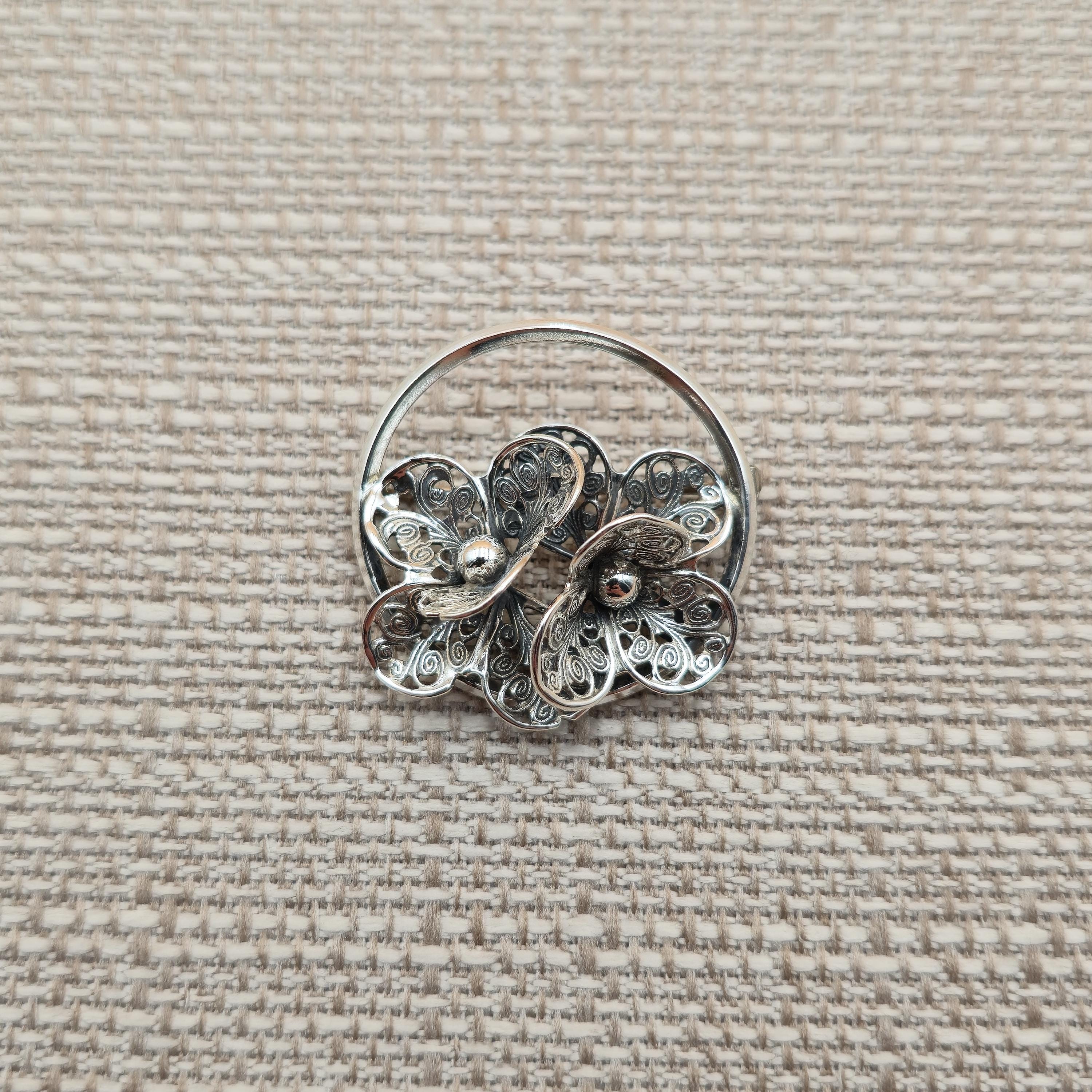 Beau B Sterling Pin - Etsy