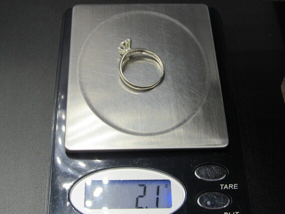 Size 8 Sterling Silver Rectangle Simple Cubic Zir… - image 8