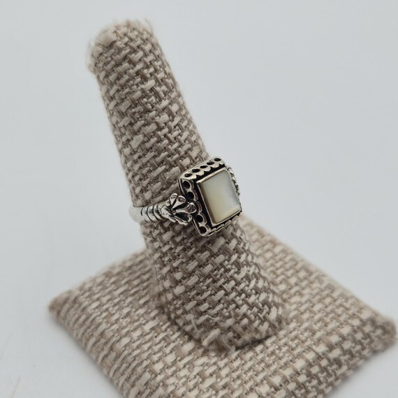 Size 7.25 Sterling Silver Solid Unique Mother Of … - image 2