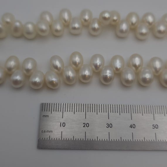 16 Inch Sterling Silver Quality Solid White Pearl… - image 7