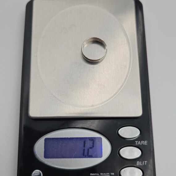 Size 2.75 Sterling Silver Cute Pattern Toe Band R… - image 7