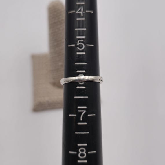 Size 6 Sterling Silver Cute Dot Pattern Ring A3043 - image 5