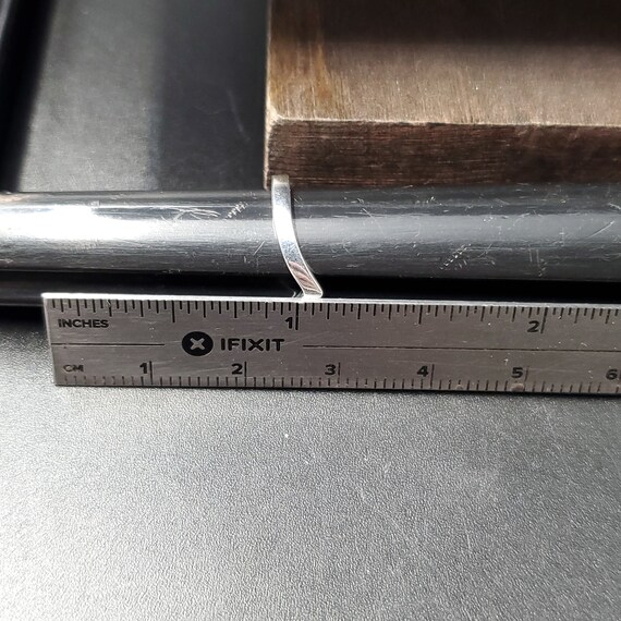 Size 3 Sterling Silver Small Solid B Shape Toe Ba… - image 5