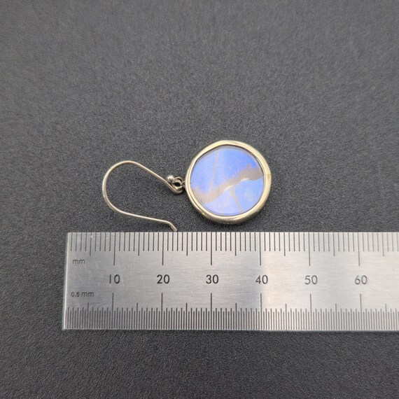 Sterling Silver Unique Pattern Half Hoop Earrings… - image 5