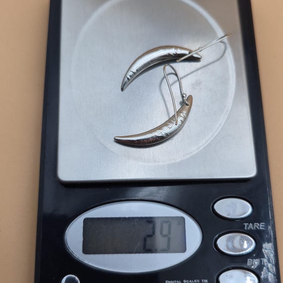 Sterling Silver Two Different Pattern Dangle Earr… - image 6