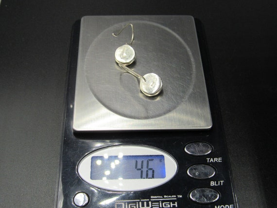 Sterling Silver Rustic Swirling Pattern Blue Topa… - image 5