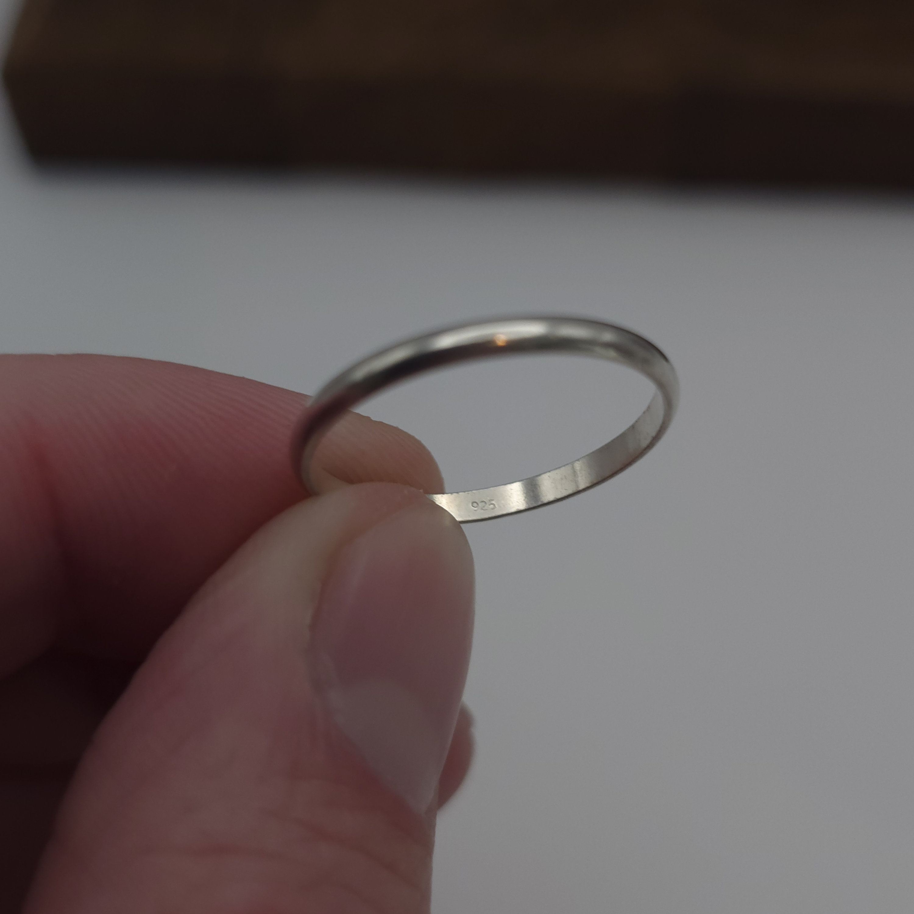 極薄_Ultra-thin Plate of Brass / Silver Ring / Band Thick Classic Ring Band – Pineal Vision Jewelry
