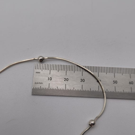 16 Inch Sterling Silver Simple Orb Pattern Chain … - image 5