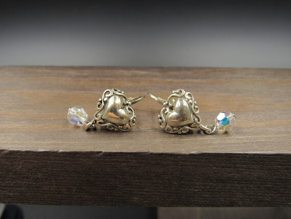Turquoise Sterling Dangle Earrings Petite Vintage Adorable