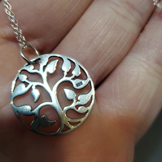 18 Inch 925 Sterling Silver Beautiful Unique Tree… - image 3