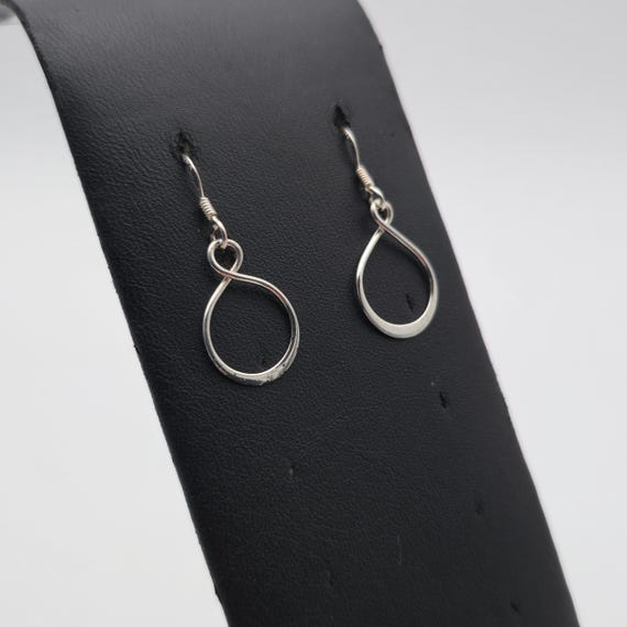 Sterling Silver Simple Small Shape Dangle Earring… - image 2