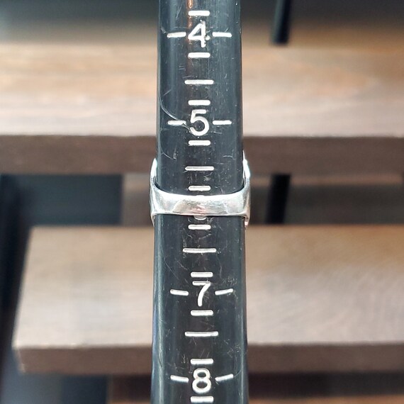 Size 6 Sterling Silver Cool Unique Pattern Finger… - image 5