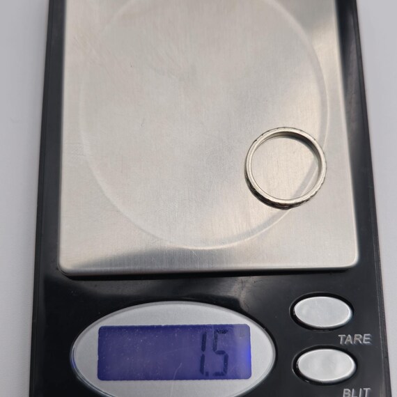 Size 5 Sterling Silver Unique Pattern Unisex Ring… - image 7