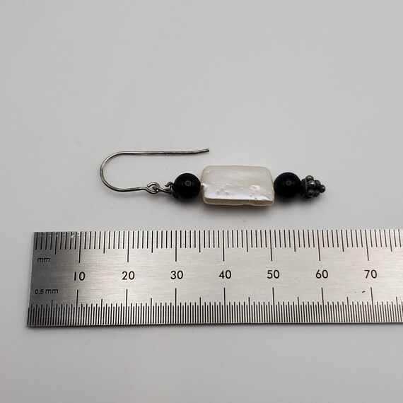 925 Sterling Silver Rectangle Shell And stone Tar… - image 4