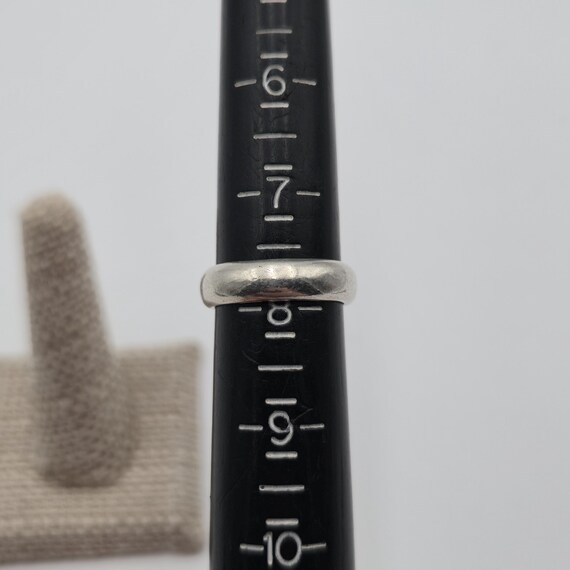 Size 7.75 Sterling Silver Solid Rectangle Shape R… - image 6