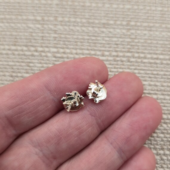Sterling Silver Small Spotted Frog Stud Earrings … - image 3