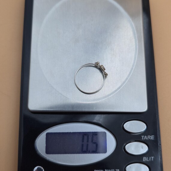 Size 6 Sterling Silver Tiny Abalone Shell Band Ri… - image 7