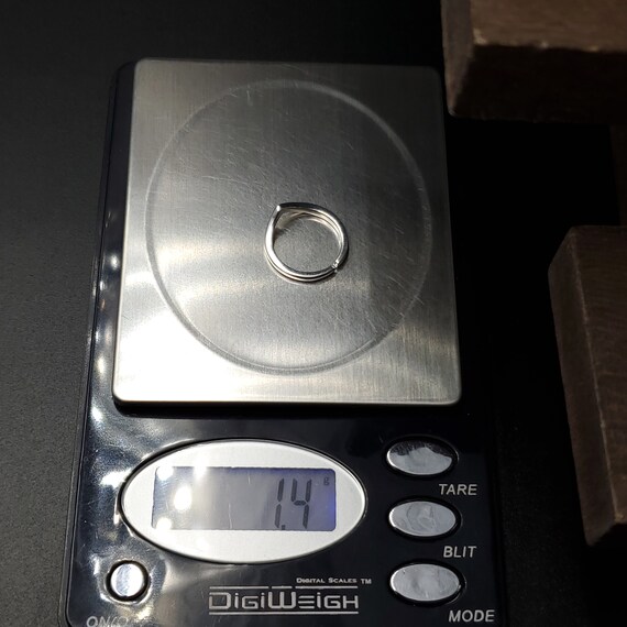 Size 3 Sterling Silver Small Solid B Shape Toe Ba… - image 6