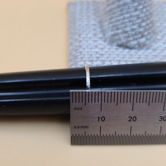 Size 6 Sterling Silver Tiny Delicate Single CZ Ge… - image 6