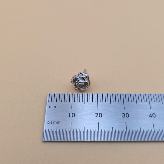 Sterling Silver Small Spotted Frog Stud Earrings … - image 4