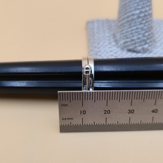 Size 7 Sterling Silver Unique Interlocking Design… - image 9