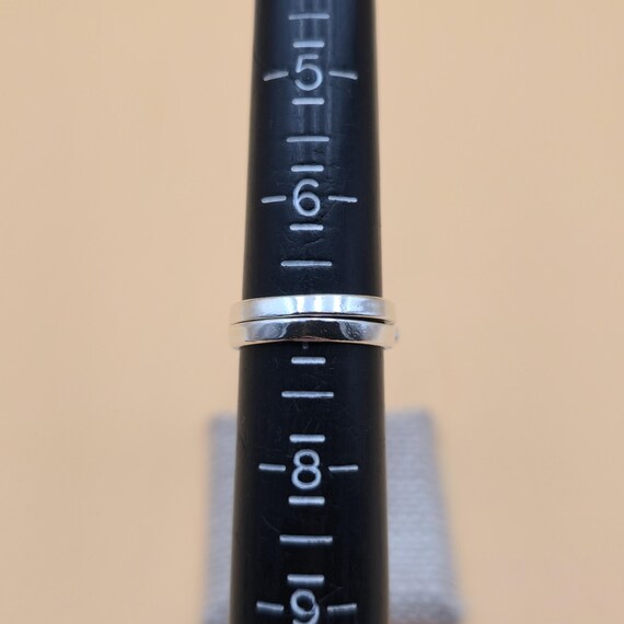 Size 7 Sterling Silver Unique Interlocking Design… - image 8