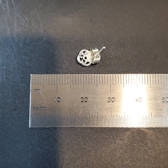 925 Sterling Silver Tiny Celtic Knot Stud Earrings - image 4