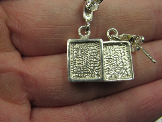 Sterling Silver Simple White Shell Rectangle Earr… - image 5