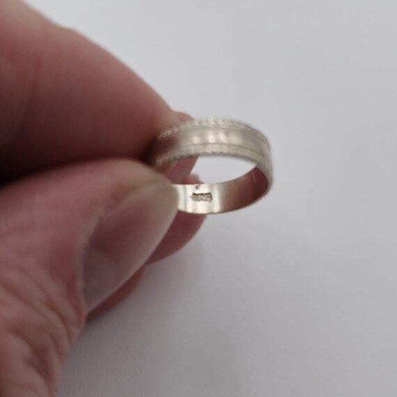 Size 2.75 Sterling Silver Cute Pattern Toe Band R… - image 4