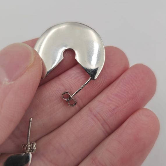 Sterling Silver Beautiful Pattern Unique Earrings… - image 4