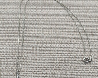 18 Inch Sterling Silver Very Tiny Horse Pendant Necklace A6135