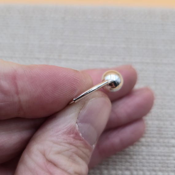 Sterling Silver Bright Orb Style Dangle Earrings … - image 4