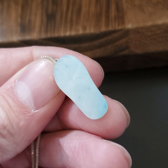 16 Inch Sterling Silver Rustic Blue Shell Beach S… - image 4