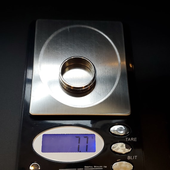 Size 12 Silver Tone Bight Celtic Pattern Spinner … - image 5