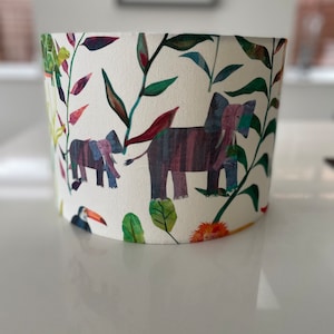 Handmade Drum Lampshade Prestigious Textiles Hide and Seek fabric