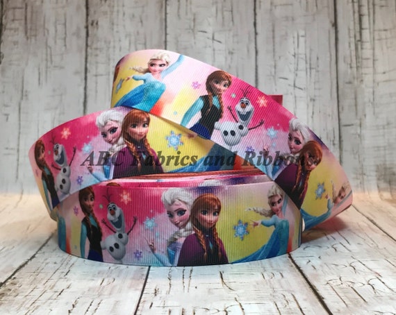 Sold by 5 Yards Frozen Ribbon 1.5 Grosgrain Elsa Anna Ice Princess Anna Movie TV Cartoon Characters Grosgrain Hair Bow Ribbon Sold by 5 Yards Frozen Ribbon 1.5 Grosgrain Elsa Anna Ice Princess Anna Movie TV Cartoon Characters Grosgrain Hair Bow Ribbon