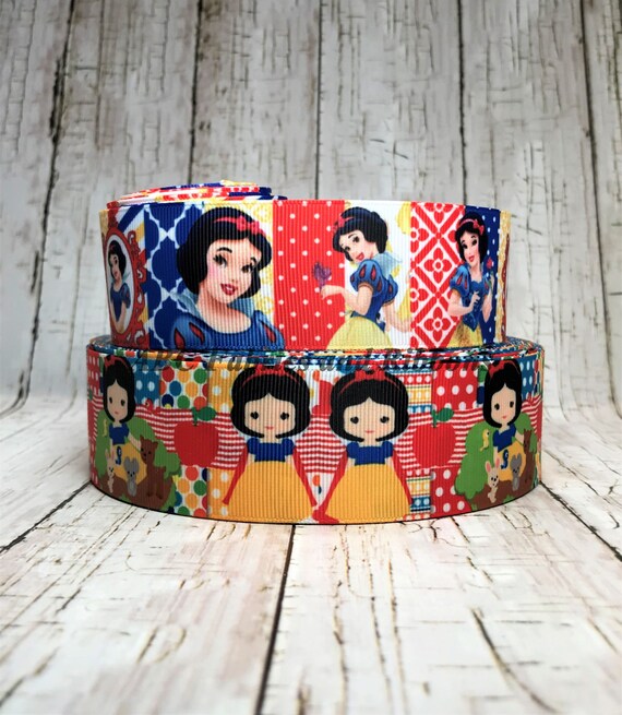 1 5 Snow White Ribbon Princess Cartoon Characters Stripe Etsy