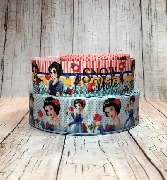 1 5 Snow White Ribbon Princess Cartoon Characters Stripe Etsy