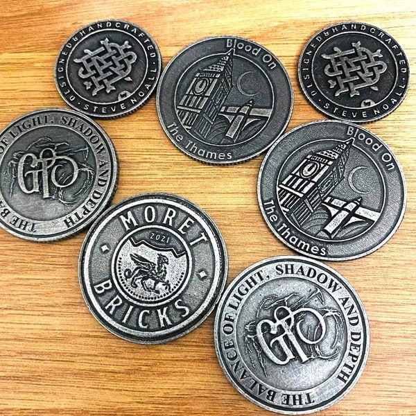 Customised Challenge Coins- Using your Logos and Designs, Manufactured in Metal