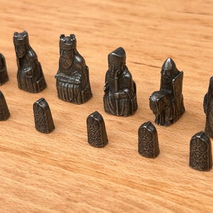 Lewis Chess Pieces- Chessmen from the Isle of Lewis Reproduced in Solid Pewter, Uig chess pieces