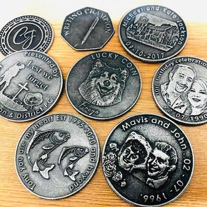 Personalised Wedding Coins- Unique Party Favours and Bridal Keepsake Gifts