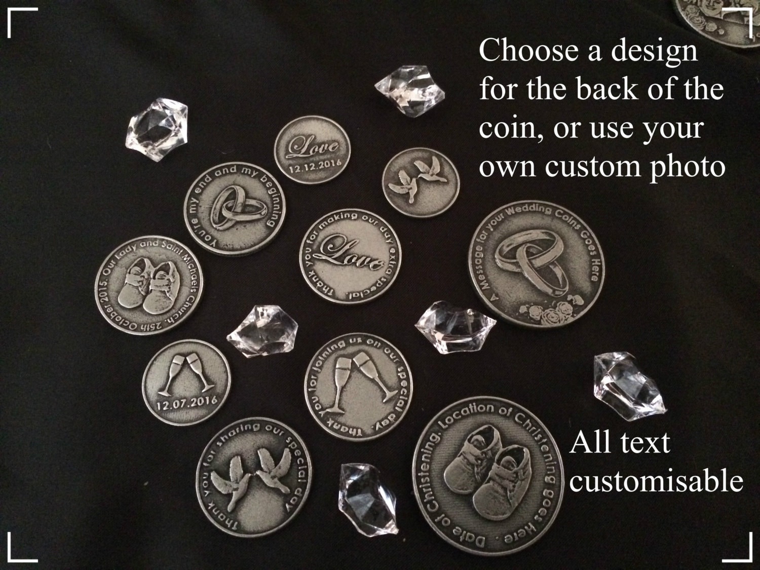 Personalised Wedding Coins Unique Party Favours and Bridal Etsy