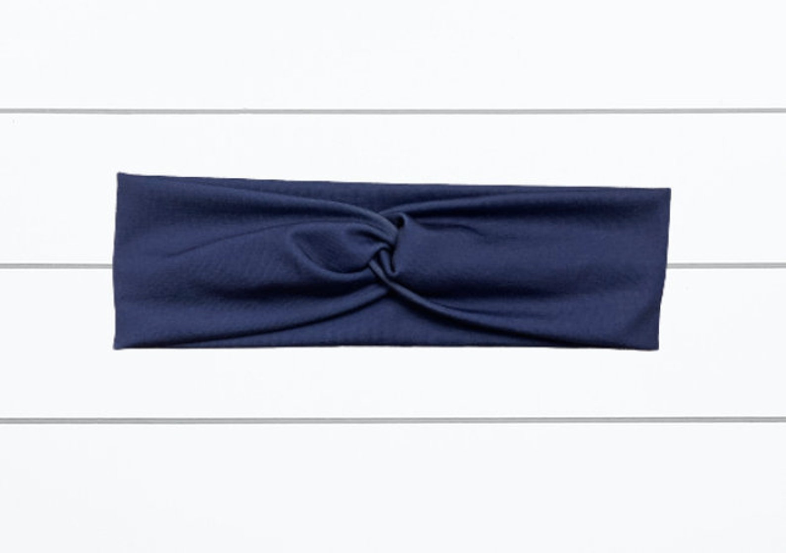 Solid Navy Blue Adult Twist Headband Navy Blue Headband Etsy