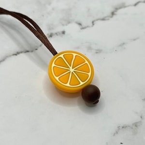 Fidget Jewelry Orange Necklace