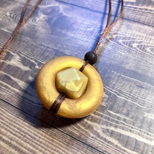 Fidget Jewelry Circle Spinner Necklace