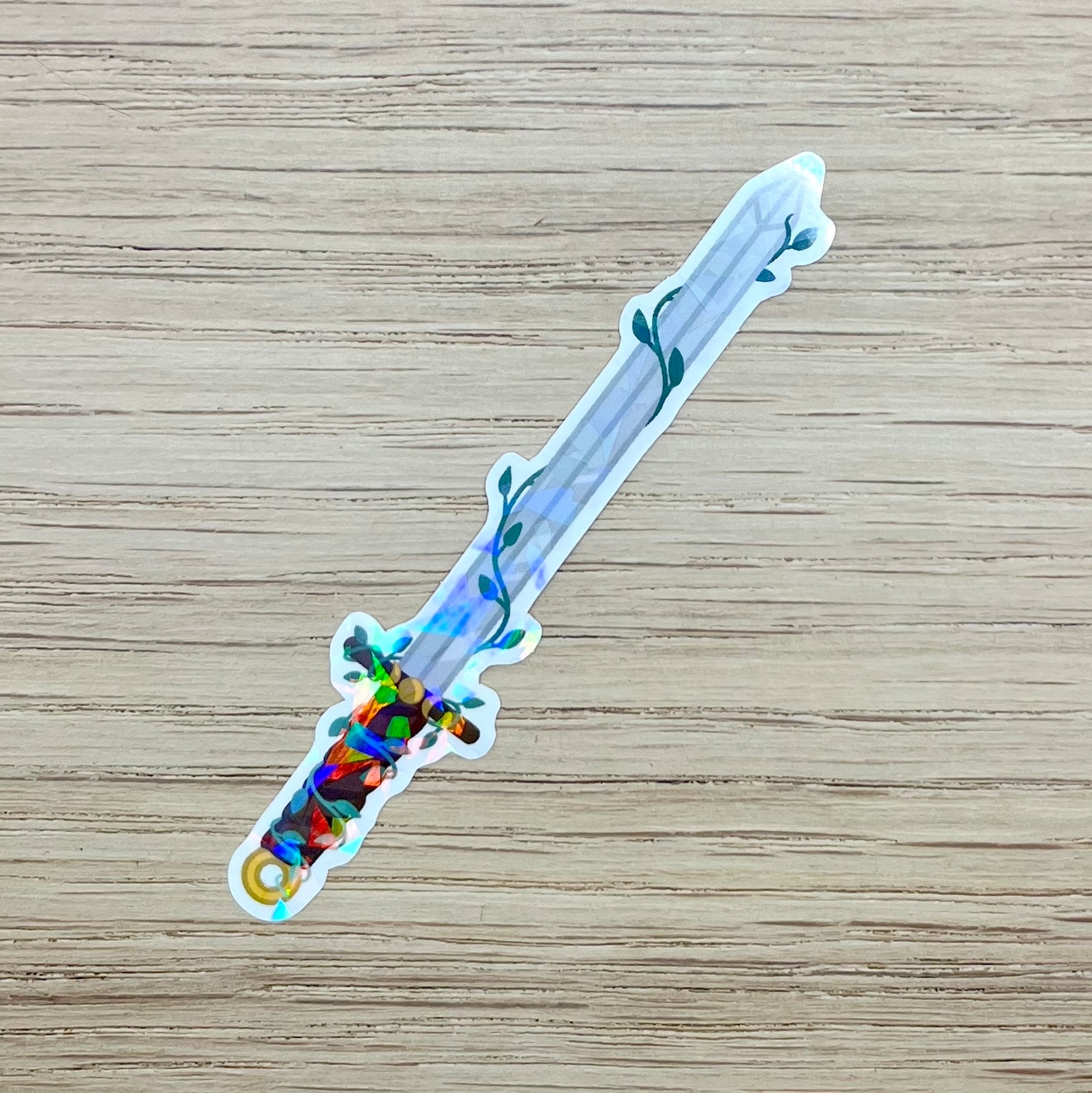 Holographic Sword Sticker - Etsy