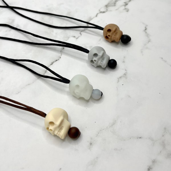 Fidget Jewelry Skull Necklace