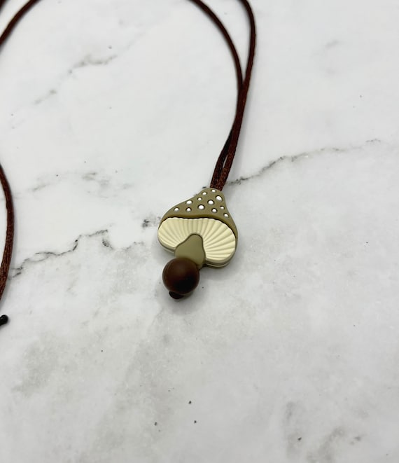 Fidget Jewelry Spotted Mushroom Necklace - Etsy
